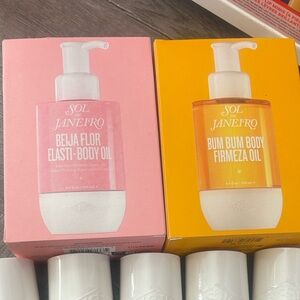 Sol de Janeiro Beija Flor and Bum Bum Body Oil Duo - Pink and Orange